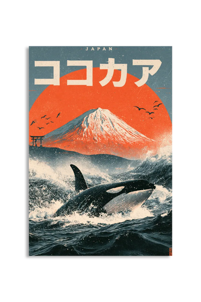 Akustikbillede med Japan Retro-motiv nr. 61