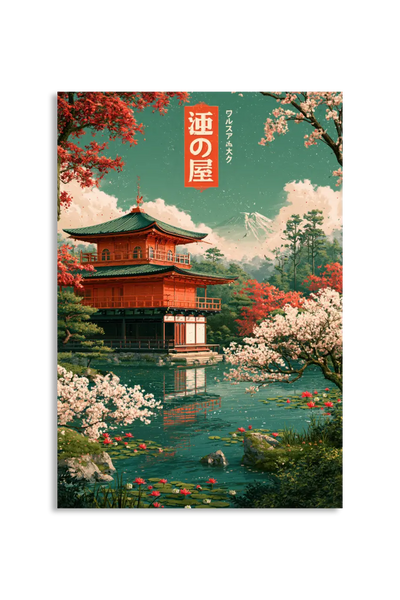 Akustikbillede med Japan Retro-motiv nr. 76