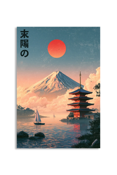 Akustikbillede med Japan Retro-motiv nr. 87