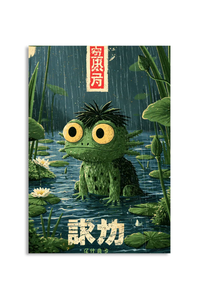 Akustikbillede med Japan Retro-motiv nr. 96