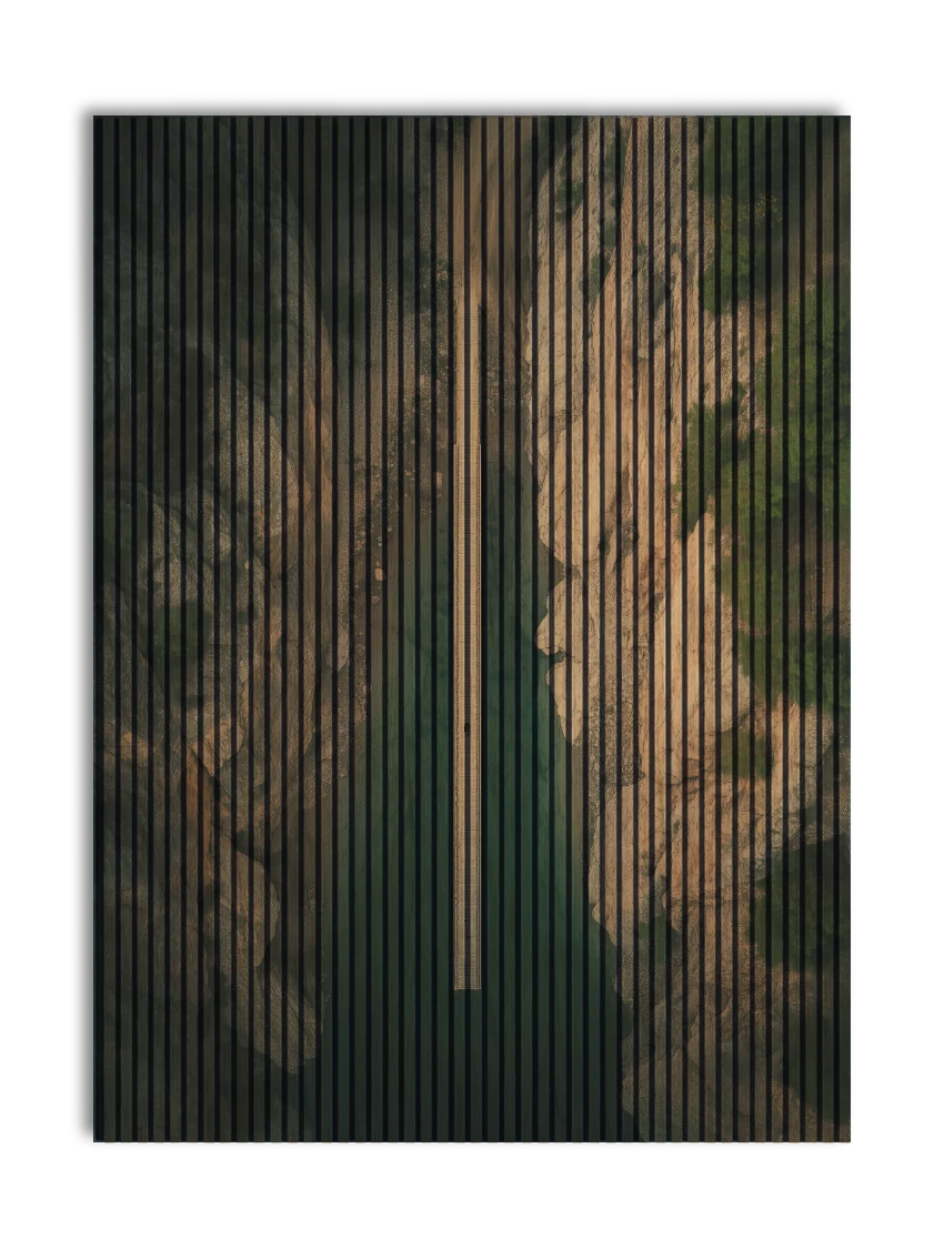 Akustikpanel med Landscapes-motiv nr. 15