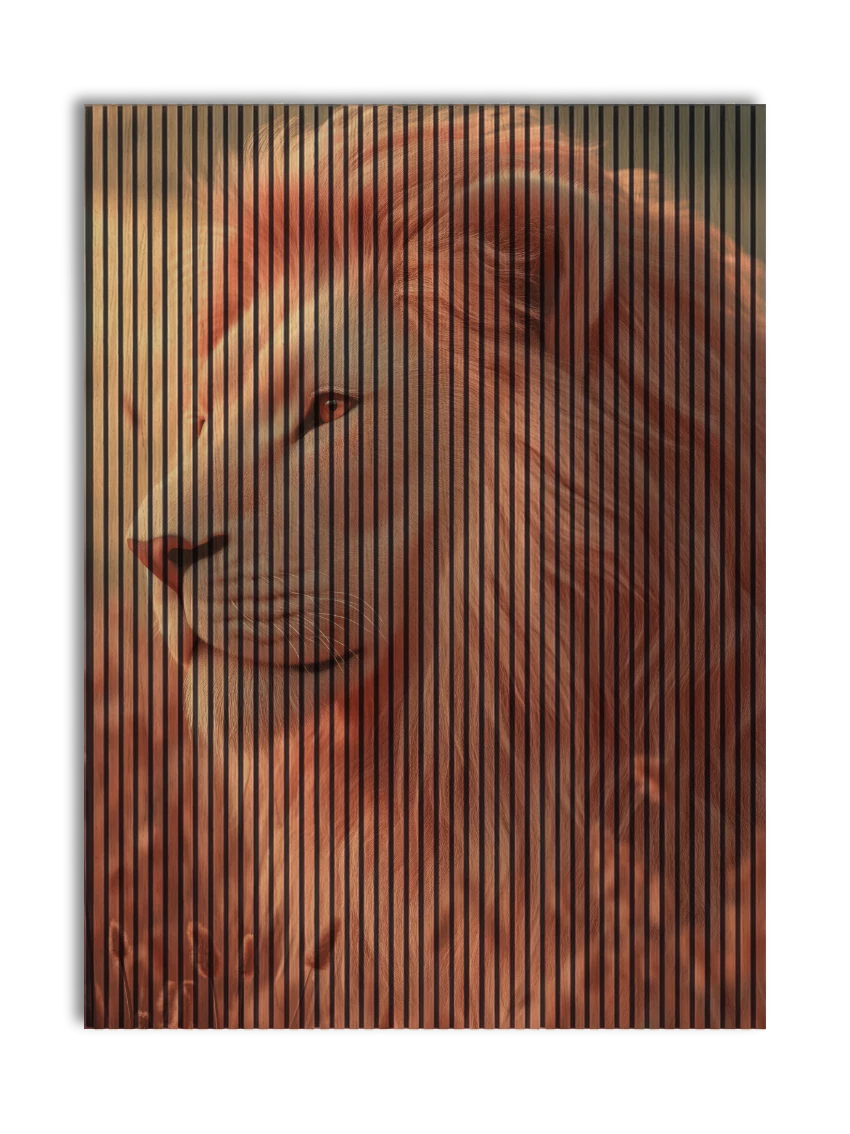 Akustikpanel med Lions-motiv nr. 2