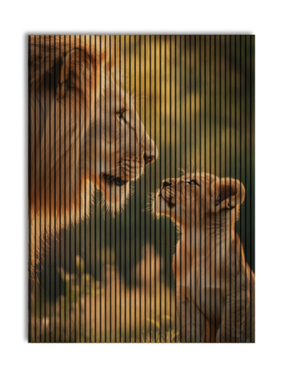 Akustikpanel med Lions-motiv nr. 7