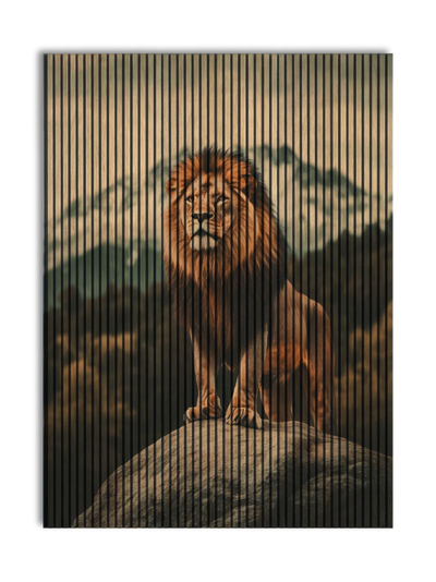 Akustikpanel med Lions-motiv nr. 17