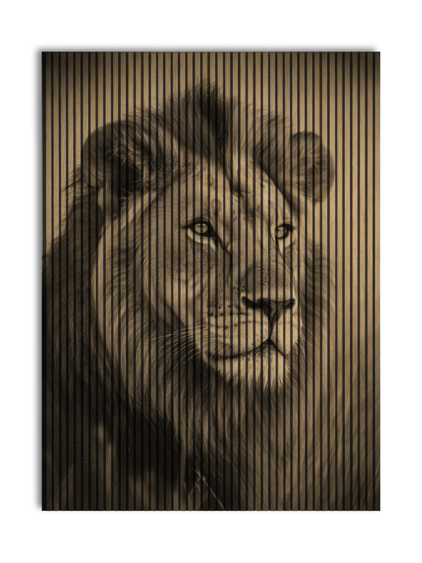 Akustikpanel med Lions-motiv nr. 26