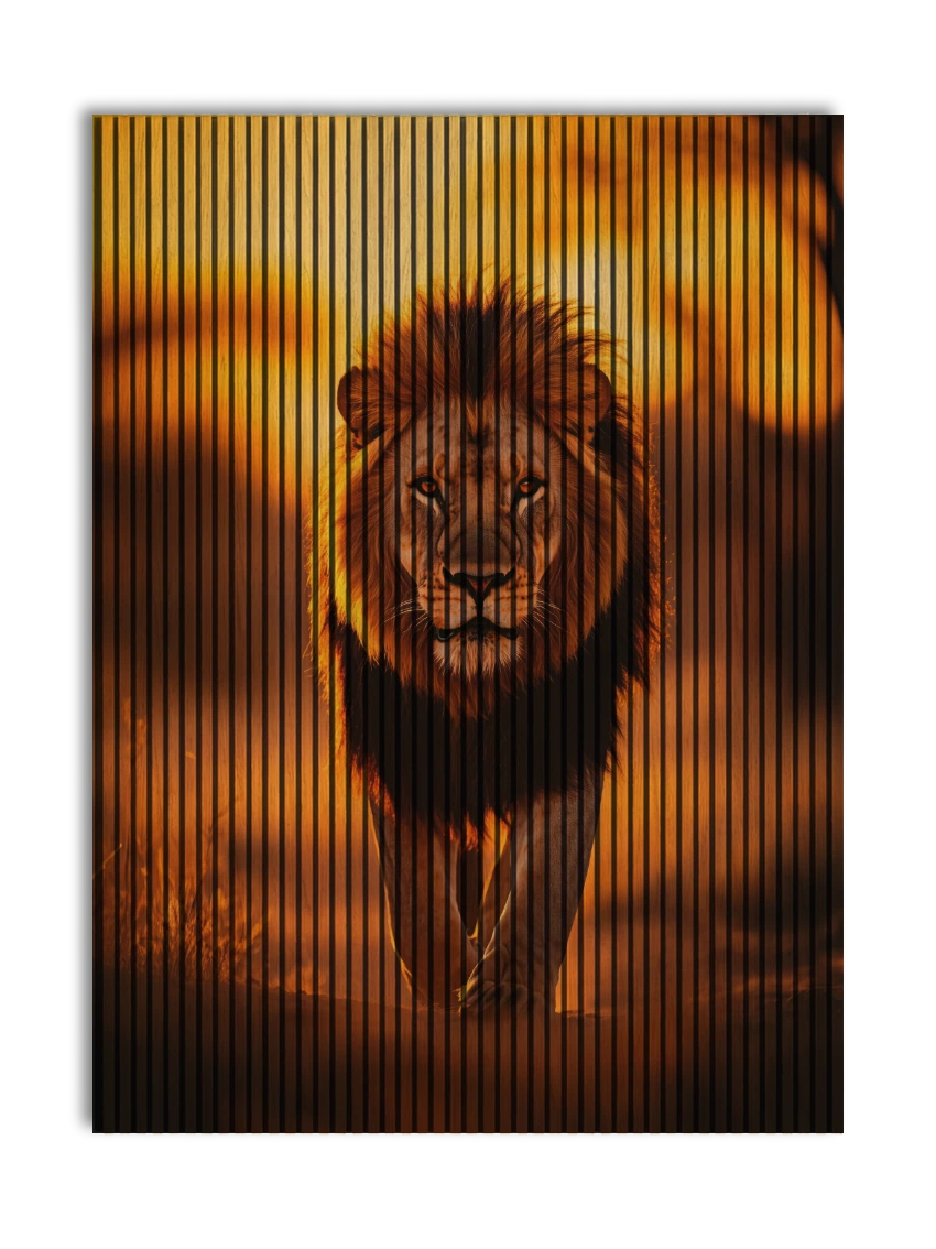 Akustikpanel med Lions-motiv nr. 51