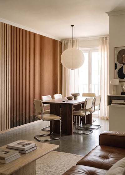 Akustikpanel med Oil Paint-motiv nr. 1 – i lyst rum