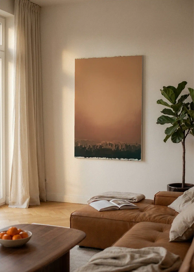 Akustikbillede med Oil Paint-motiv nr. 49 – i lyst rum