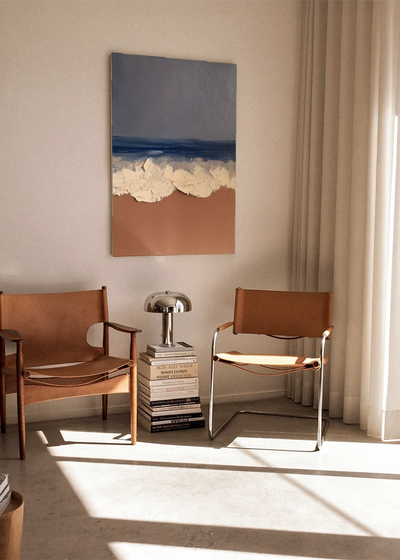 Akustikbillede med Oil Paint-motiv nr. 50 – i stuen