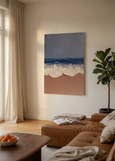 Akustikbillede med Oil Paint-motiv nr. 50 – i lyst rum