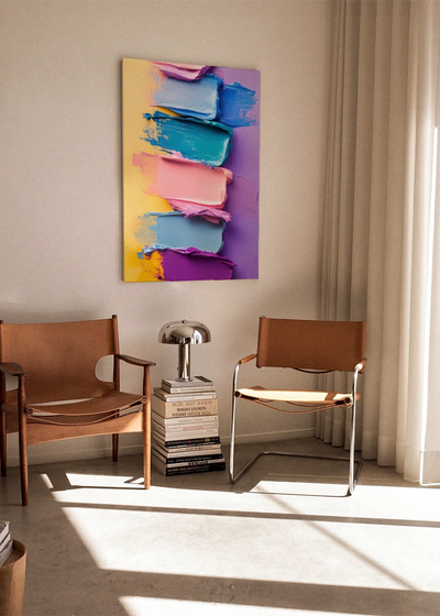 Akustikbillede med Oil Paint-motiv nr. 56 – i stuen