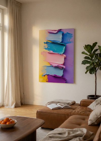 Akustikbillede med Oil Paint-motiv nr. 56 – i lyst rum