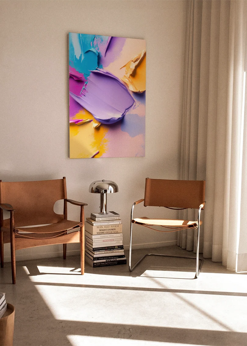 Akustikbillede med Oil Paint-motiv nr. 57 – i stuen