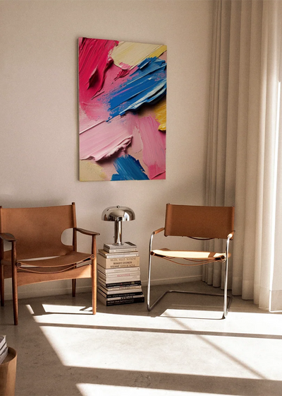 Akustikbillede med Oil Paint-motiv nr. 59 – i stuen