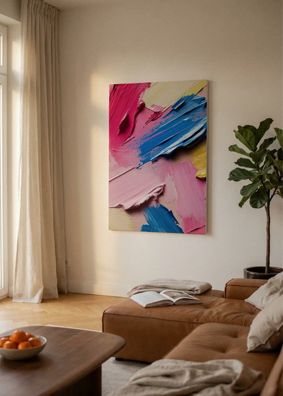 Akustikbillede med Oil Paint-motiv nr. 59 – i lyst rum