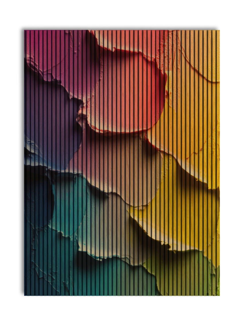 Akustikpanel med Oil Paint-motiv nr. 12