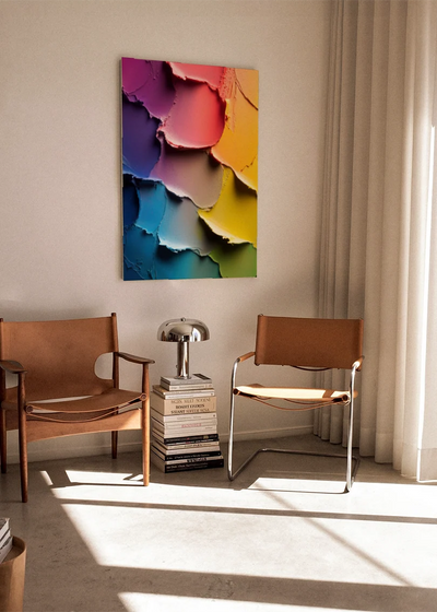 Akustikbillede med Oil Paint-motiv nr. 60 – i stuen