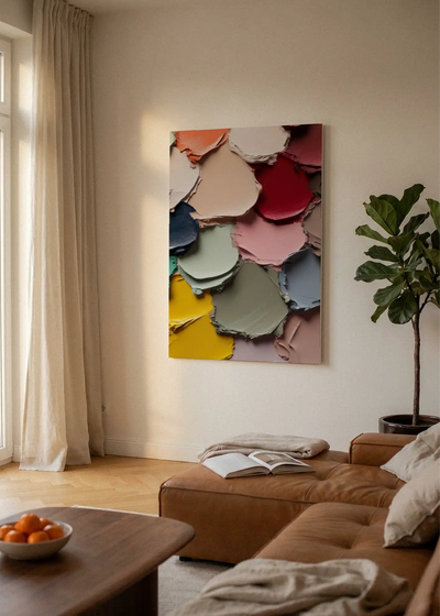 Akustikbillede med Oil Paint-motiv nr. 61 – i lyst rum