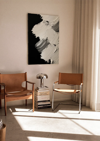 Akustikbillede med Oil Paint-motiv nr. 70 – i stuen