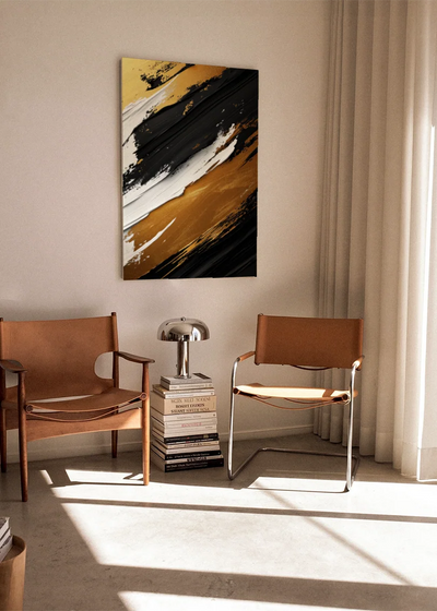 Akustikbillede med Oil Paint-motiv nr. 72 – i stuen