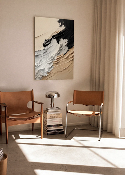 Akustikbillede med Oil Paint-motiv nr. 79 – i stuen