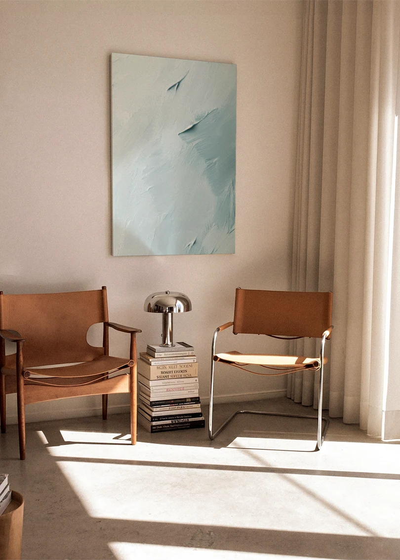 Akustikbillede med Oil Paint-motiv nr. 84 – i stuen