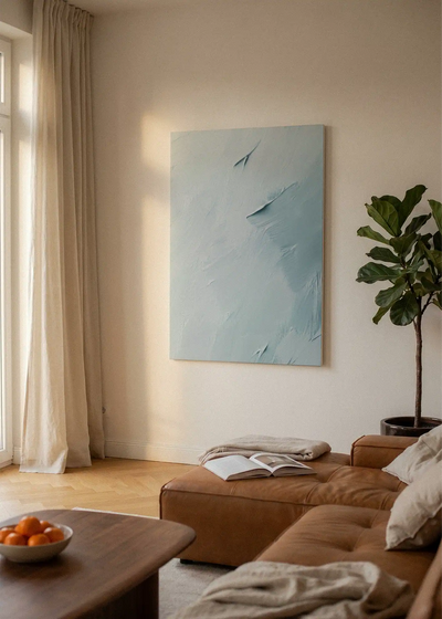 Akustikbillede med Oil Paint-motiv nr. 84 – i lyst rum