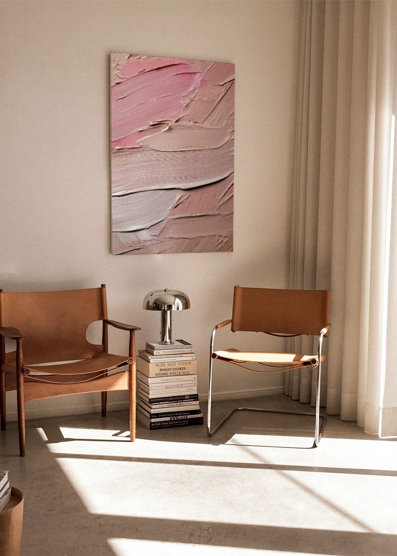 Akustikbillede med Oil Paint-motiv nr. 85 – i stuen