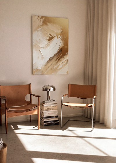 Akustikbillede med Oil Paint-motiv nr. 86 – i stuen