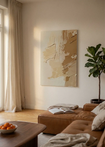 Akustikbillede med Oil Paint-motiv nr. 89 – i lyst rum