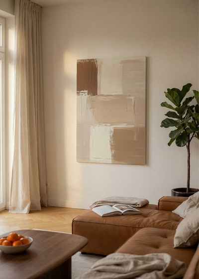 Akustikbillede med Oil Paint-motiv nr. 92 – i lyst rum