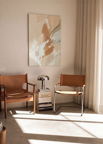 Akustikbillede med Oil Paint-motiv nr. 93 – i stuen