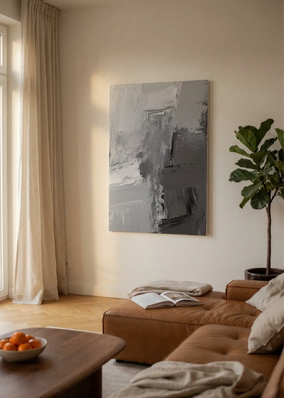 Akustikbillede med Oil Paint-motiv nr. 95 – i lyst rum