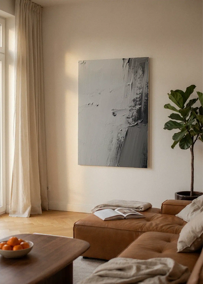 Akustikbillede med Oil Paint-motiv nr. 96 – i lyst rum