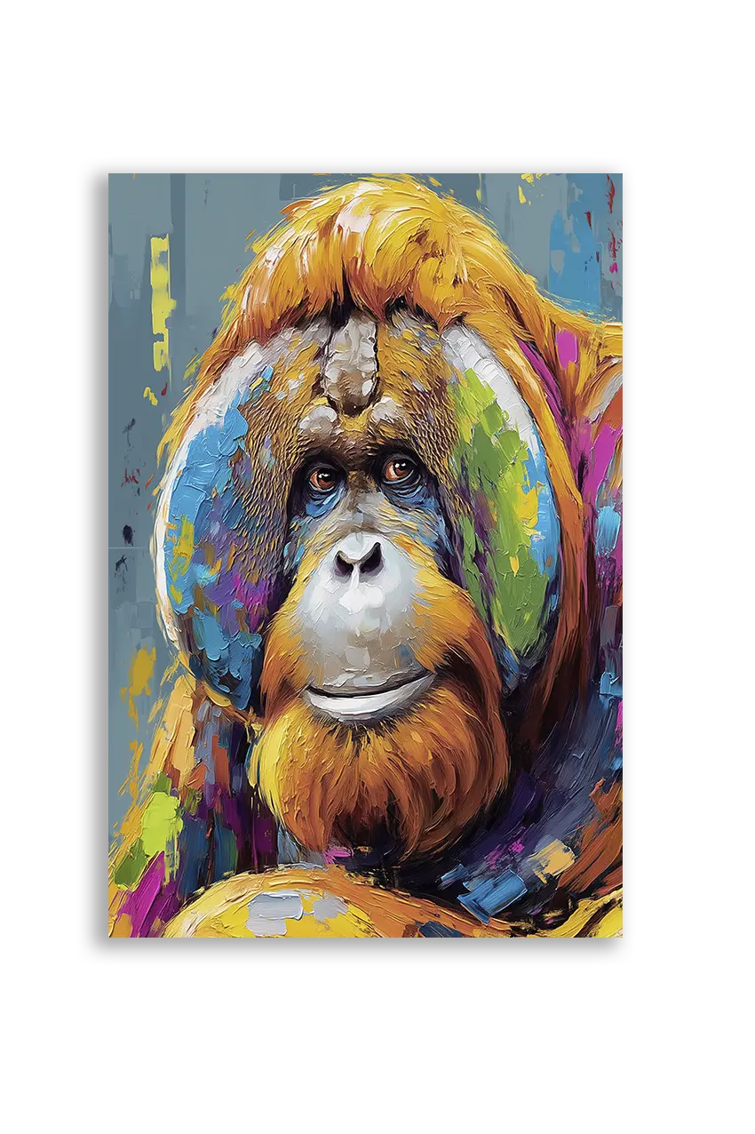Akustikbillede med en orangutang
