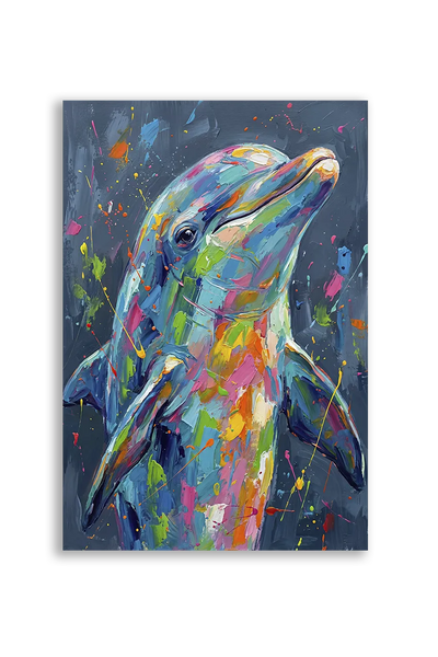Akustikbillede med en springende delfin