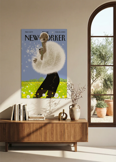 Akustikbillede med The NewYorker-motiv nr. 11 – i spisestuen