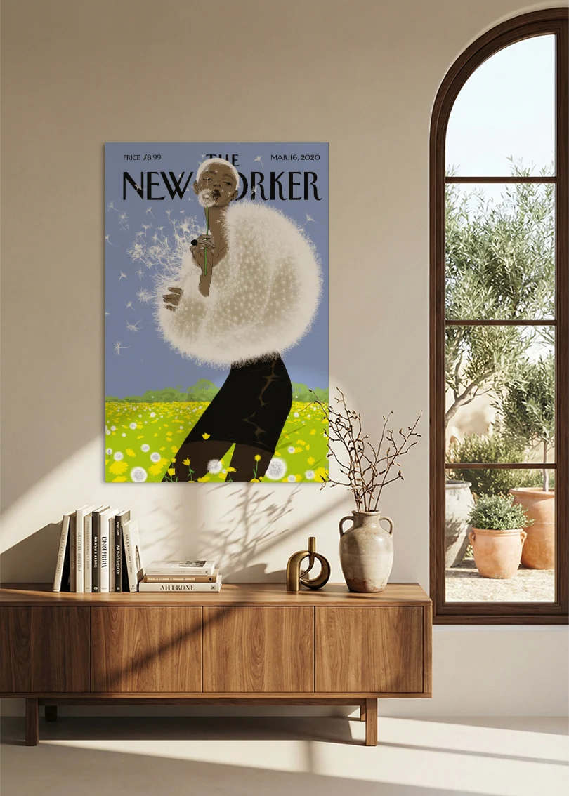 Akustikbillede med The NewYorker-motiv nr. 11 – i spisestuen