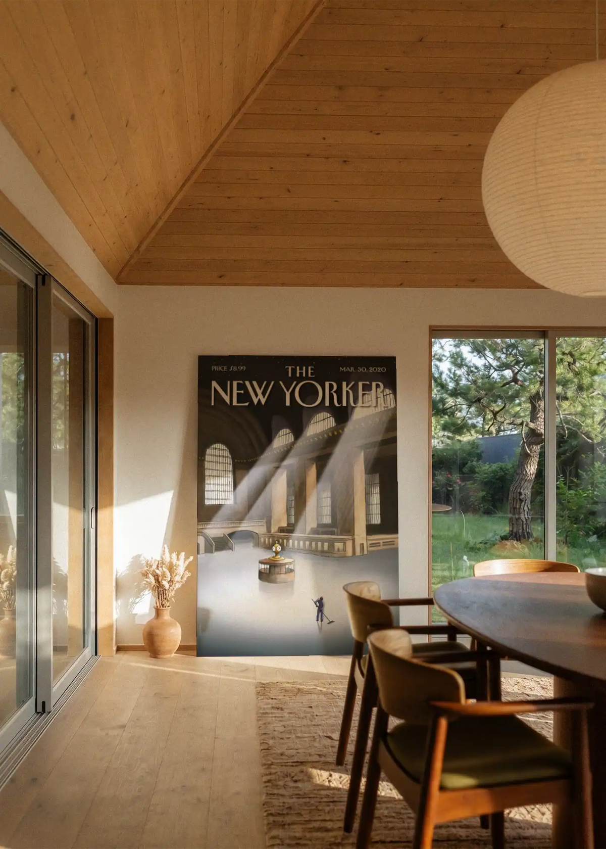 Akustikbillede med The NewYorker-motiv nr. 15 – i stuen