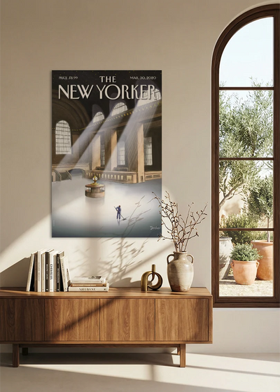 Akustikbillede med The NewYorker-motiv nr. 15 – i spisestuen