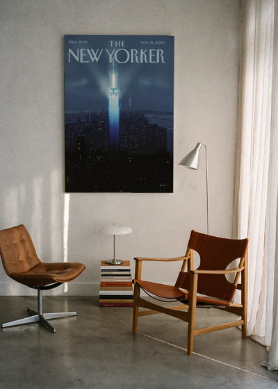 Akustikbillede med The NewYorker-motiv nr. 16 – i lyst rum