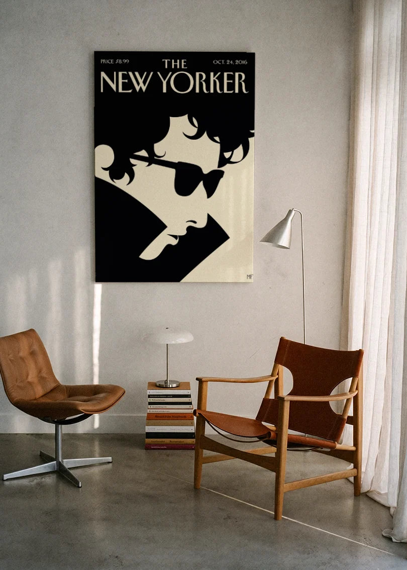 Akustikbillede med The NewYorker-motiv nr. 19 – i lyst rum