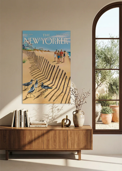 Akustikbillede med The NewYorker-motiv nr. 10 – i spisestuen