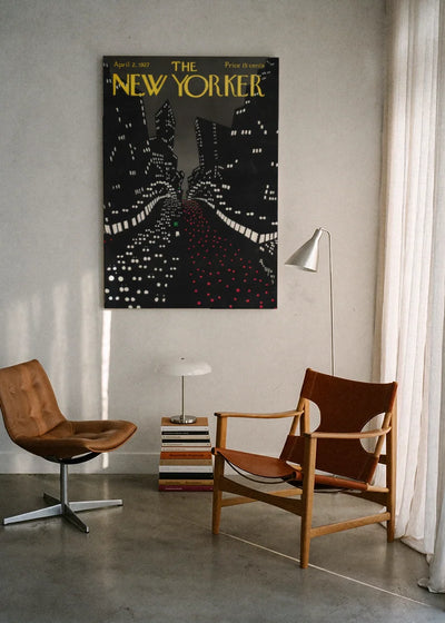 Akustikbillede med The NewYorker-motiv nr. 24 – i lyst rum