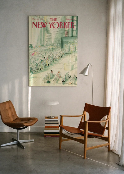 Akustikbillede med The NewYorker-motiv nr. 26 – i lyst rum