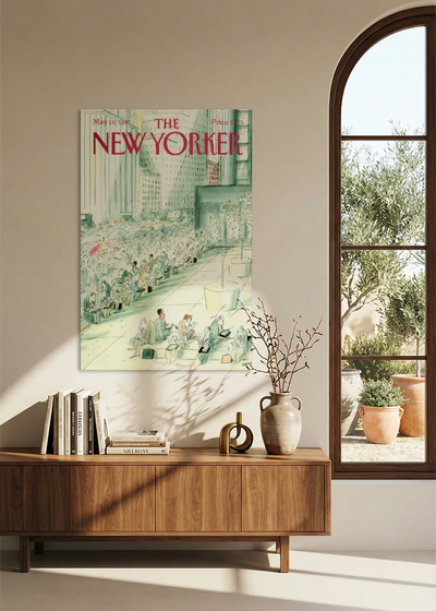 Akustikbillede med The NewYorker-motiv nr. 26 – i spisestuen