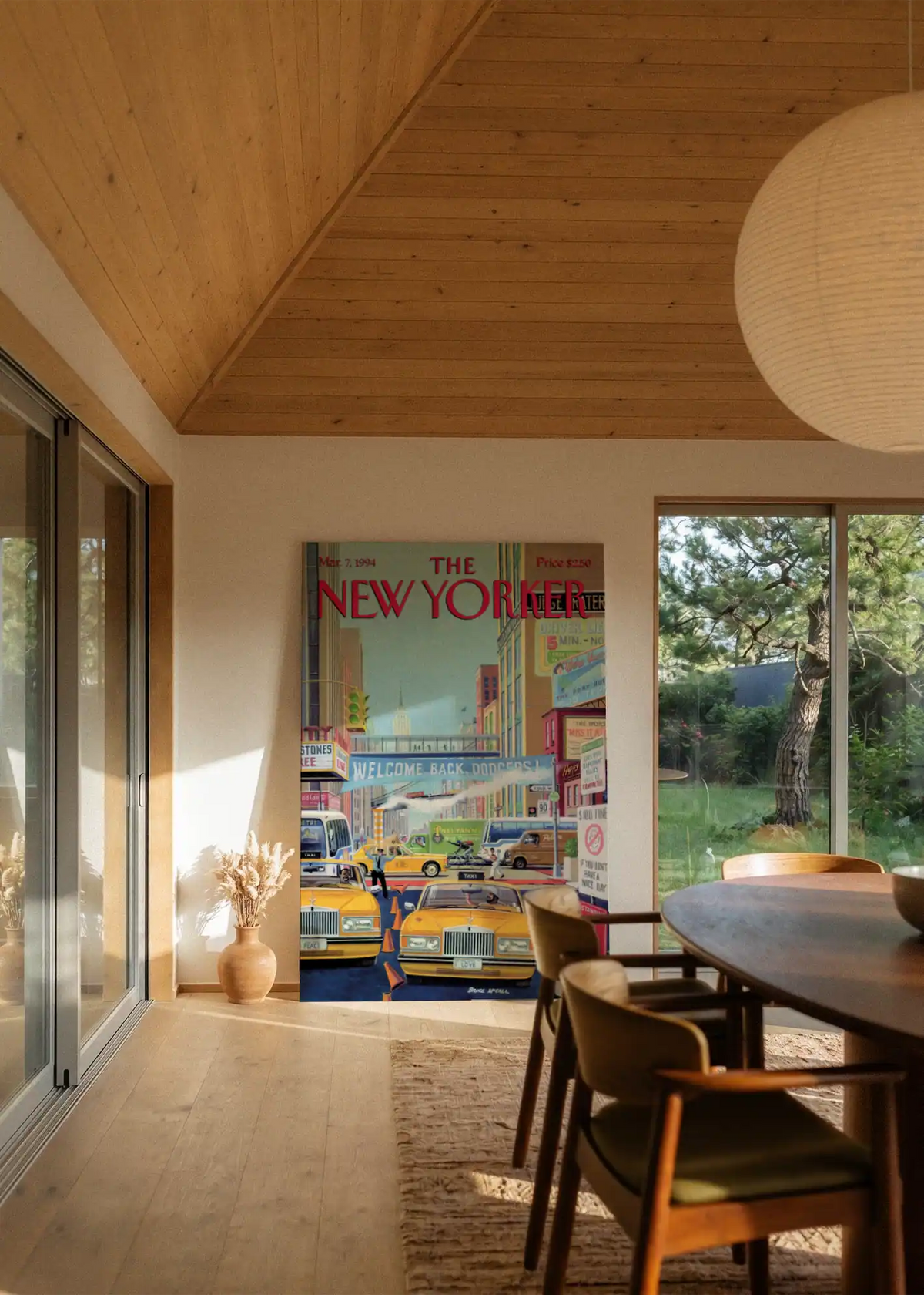 Akustikbillede med The NewYorker-motiv nr. 27 – i stuen