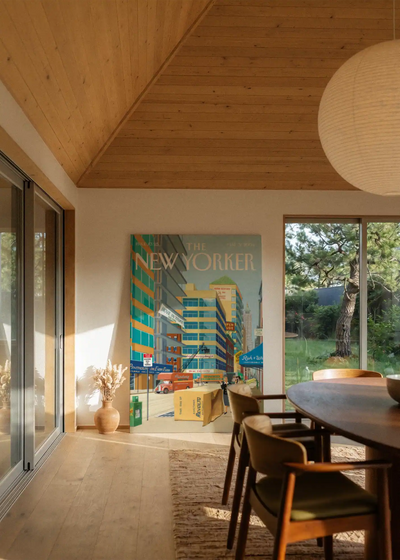 Akustikbillede med The NewYorker-motiv nr. 28 – i stuen