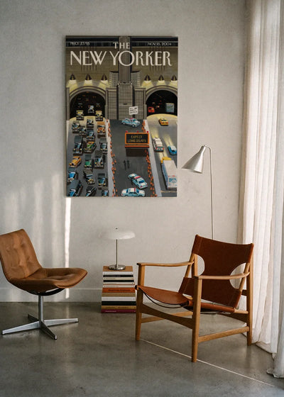 Akustikbillede med The NewYorker-motiv nr. 29 – i lyst rum