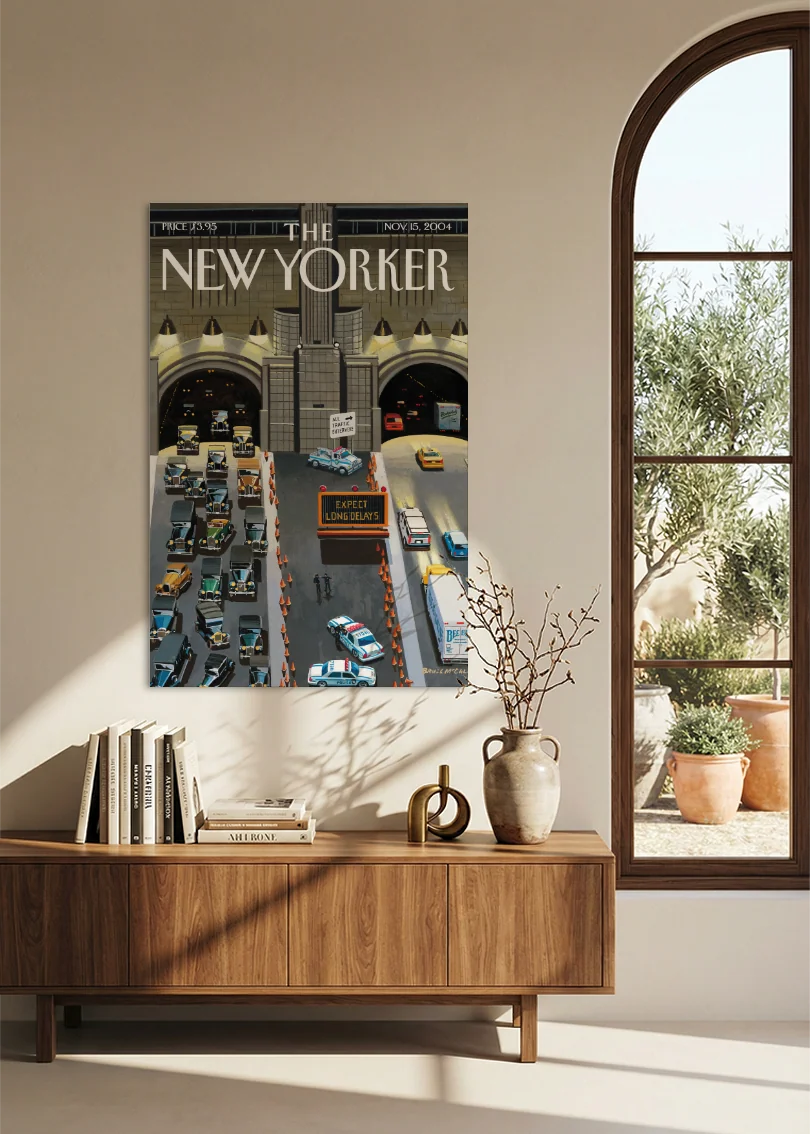 Akustikbillede med The NewYorker-motiv nr. 29 – i spisestuen
